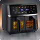 Berdsen BD-657 divkameru karsta gaisa friteris 10.2L 1700W, melns