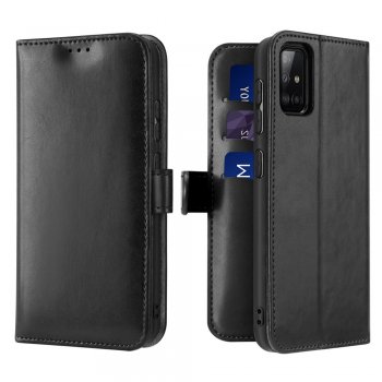 Samsung Galaxy A51 (SM-A515F) Dux Ducis Kado Bookcase Cover, Black | Telefona Vāciņš Maciņš Apvalks Grāmatiņa