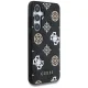 Чехол Guess 4G Printed Colored Peony Pattern MagSafe для Samsung Galaxy S25, черный