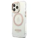 Чехол Guess Metal Outline Magsafe для iPhone 13 Pro Max, золотой
