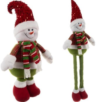 Telescopic Christmas Snowman Decoration Ruhhy 22331, 95 cm