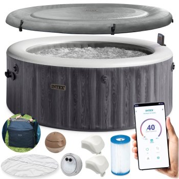 Intex 28440NP piepūšamais SPA baseins ar hidromasāžu, 4 personām