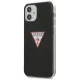 Guess iPhone 12 mini vāciņš Triangle Collection, melns
