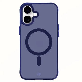 3mk Smoke MagCase vāciņš iPhone 16 ar MagSafe, zili caurspīdīgs