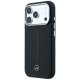 Mercedes Leather Semi Wrap Iconic Line MagSafe vāciņš iPhone 17 Pro Black
