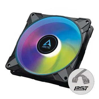 Вентилятор для корпуса Arctic P14 PWM PST A-RGB 140 мм, черный