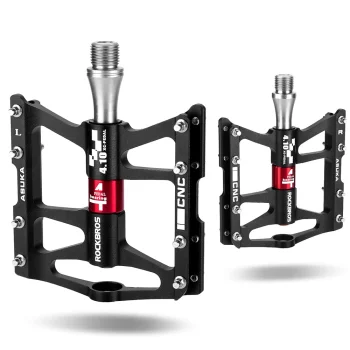 Rockbros JT410 Velosipēda Pedāļi ar 4 Gultņiem, Melni