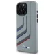 Чехол BMW для iPhone 16 Pro Max Silicone Turning Lines MagSafe, серый
