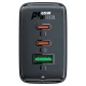 Acefast A41 GaN ātrais tīkla lādētājs 2xUSB-C / USB-A PPS PD QC4+ 65W melns