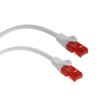 Maclean MCTV-301 W UTP Cat6 tīkla kabelis, 1m, Balts