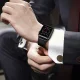 Tech-Protect LeatherFit siksniņa Apple Watch 4 / 5 6 7 8 9 SE Ultra 1 2 (42/44/45/49 mm) - Melna | Strap for Black