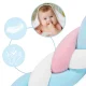 Бортик в кроватку Ricokids 3м, сине-розовый