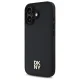 DKNY iPhone 16 vāciņš Repeat Pattern Stack Logo MagSafe, melns