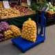Elektroniskie platformas svari ar atzveltni, 100 kg, LCD, zili