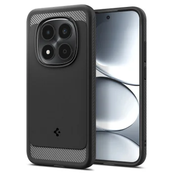 Чехол Spigen Rugged Armor для Xiaomi Redmi Note 15 Pro 5G, черный