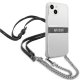 Guess прозрачный жесткий чехол iPhone 13 mini 4G Gray Strap Silver Chain
