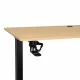 Elektriski regulējams rakstāmgalds 120x60 cm ar atmiņas paneli, gaišs koks/melns