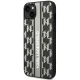Karl Lagerfeld Monogram Stripe futrālis iPhone 14 Plus - Pelēks