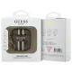 Guess AirPods 1 / 2 maciņš 4G Printed Stripes Charm, brūns