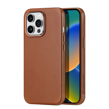 Чехол Dux Ducis Naples для iPhone 14 Pro Max, магнитный кожаный чехол с MagSafe,...