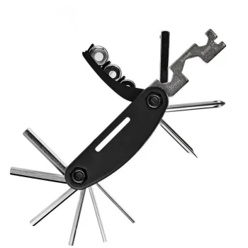 Rockbros GJ1601 16-in-1 velosipēdu remonta daudzfunkcionālais instruments, melns