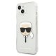 Apple iPhone 13 mini 5,4\" Karl Lagerfeld Glitter Karl Head Case Cover (KLHCP13SKHTUGLS), Silver | Telefona Maciņš...