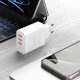 Dudao A5HEU 3xUSB-A 1xUSB-C PD 20W QC3.0 18W+ 2x12W wall charger - white