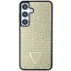 Чехол Guess для Samsung Galaxy S24+ Rhinestone Triangle, золотистый