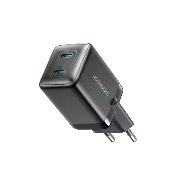 Sienas lādētājs Joyroom JR-TCG17 45W 2x USB-C ātrā uzlāde, melns