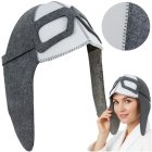 Isomedix Felt Sauna Hat, Aviator Style 26456