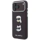 Karl Lagerfeld Saffiano Pins & Logo vāciņš priekš iPhone 18 Pro Max / 17 Pro Max, bordo