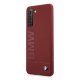 BMW Samsung Galaxy S21+ vāciņš Silicone Signature Logo, sarkans