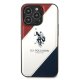 Apple iPhone 14 Pro 6.1\'\' US Polo Tricolor Embossed Case Cover (USHCP14LPSO3), White