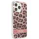 Guess Leopard чехол для iPhone 13 Pro / 13 розовый