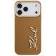 Karl Lagerfeld Karl Script Logo Phone Case Cover iPhone 17 Pro Max - Brown