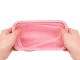 Collapsible Silicone Food Containers, 4 Pcs, Clip-Lock Lunch Boxes, Pink