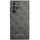 Guess 4G Metal Gold Logo vāciņš Samsung Galaxy S23 Ultra pelēks