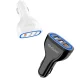 Dudao R7S automašīnas lādētājs 3x USB Quick Charge 3.0 18W, balts