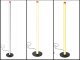 LED stāvlampa 100 cm, 3 gaismas toņi, regulējams spilgtums, melna