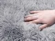 Soft Plush Pet Bed for Dogs and Cats, 100 cm, Light Grey