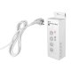 Viedais pagarinātājs LTC ar WiFi, 4 ligzdas un 4 USB, Alexa saderīgs, balts