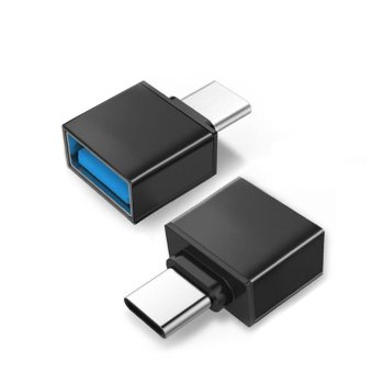 Maclean MCE470 OTG adapteris USB-A uz USB-C, Melns