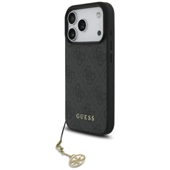 Чехол Guess 4G Charms Collection MagSafe для iPhone 17 Pro - черный