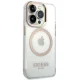 Чехол Guess Metal Outline MagSafe для iPhone 14 Pro Max - Золотой
