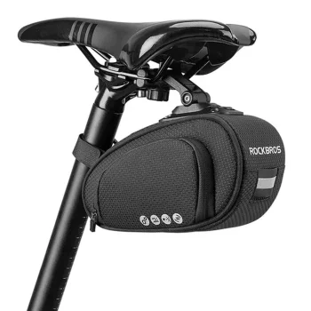 Rockbros C40 Under Saddle Bicycle Bag, Black