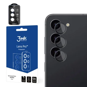 3Mk Lens Protection Pro kameras aizsargstikls Samsung Galaxy S23+, melns