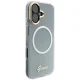 Чехол Guess IML Gradient Script Metal MagSafe для iPhone 17 - белый