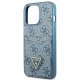 Guess 4G Triangle Logo Cardslot Case for iPhone 13 / 13 Pro - Blue