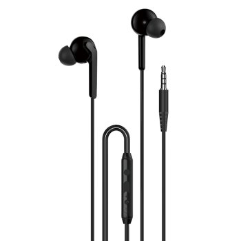 Dudao X3+ vadu USB-C ausīs ievietojamās austiņas – melnas