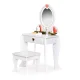 Детский деревянный туалетный столик Ecotoys W08H102B с зеркалом и...